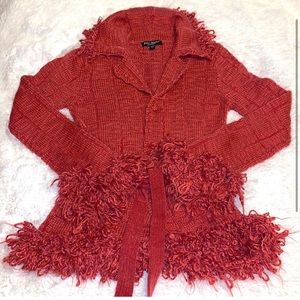 Vintage Betsey Johnson pink cardigan sz.M